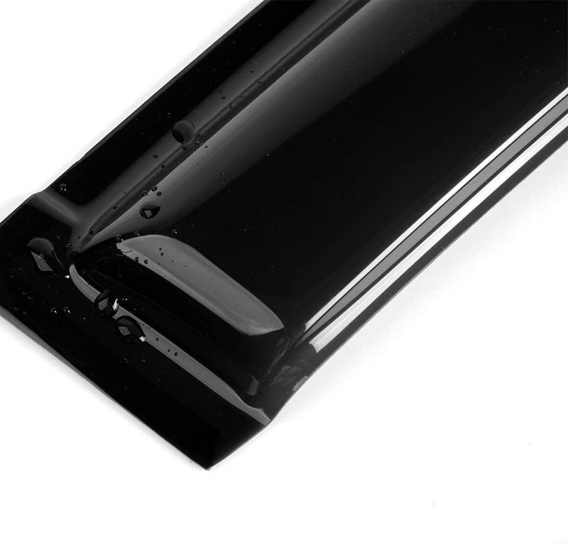 Deebior 92349 Side Window Visor Wind Vent Deflector fit for 2003-2007 Honda Accord Coupe,2pcs Outside Mount Style Dark Smoke Shade Sun Rain Guards Set - Image 2